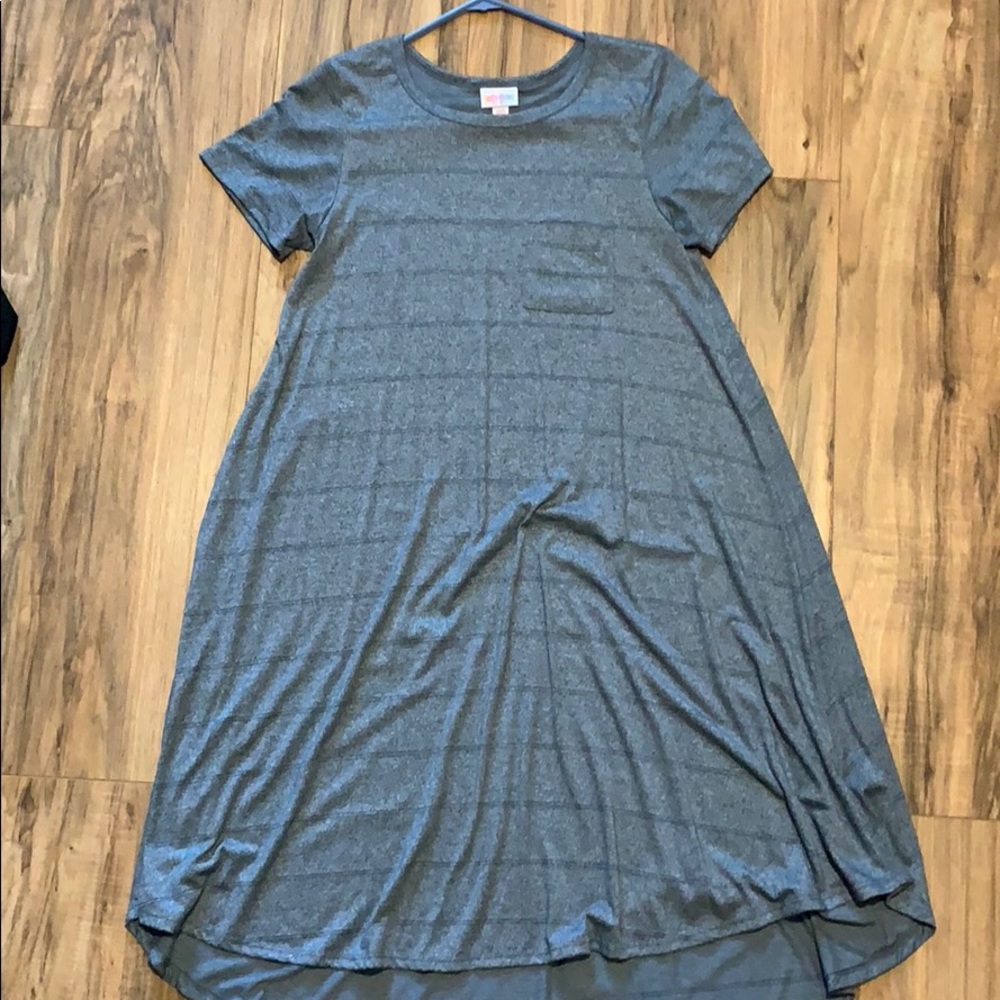 EUC LuLaRoe XXS slate blue Carly